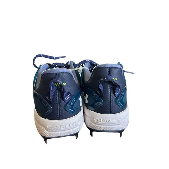Under Armour Men's Yard Low Turf Baseball Shoe, Royal White & Blue New with tags - Picture 5 of 8